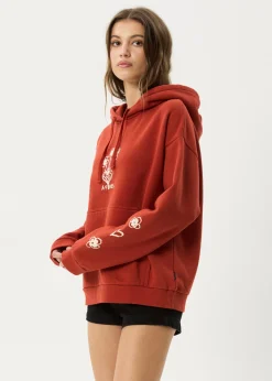Outerwear<Afends Maisie - Hoodie Red Rum