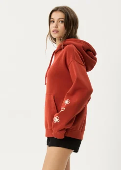 Outerwear<Afends Maisie - Hoodie Red Rum