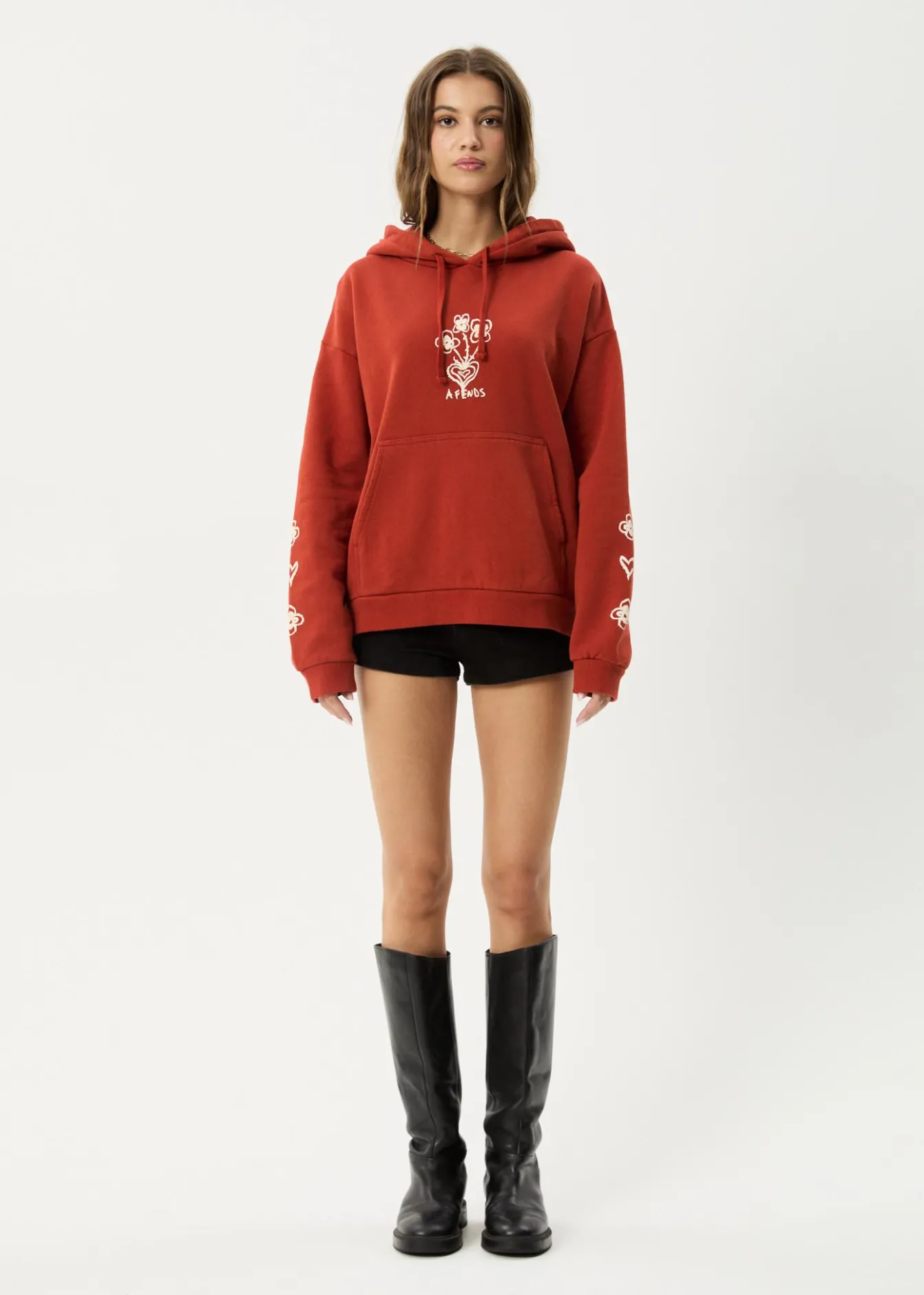 Outerwear<Afends Maisie - Hoodie Red Rum