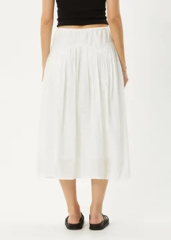 Sets & Co-Ords|Skirts<Afends Marlow  - Midi Skirt White