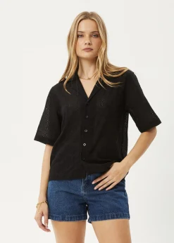 Sets & Co-Ords|Tees & Shirts<Afends Marlow  - Shirt Black
