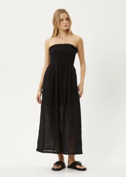 Dresses<Afends Marlow - Strapless Maxi Dress Black
