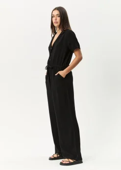 Jumpsuits & Overalls<Afends Mason  - Relaxed Jumpsuit Black
