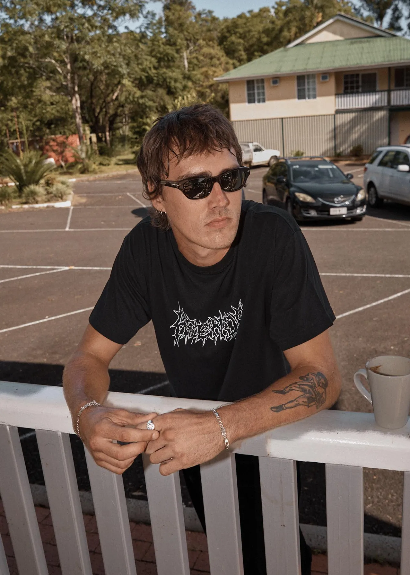 T-Shirts<Afends Mental - Boxy Tee Black
