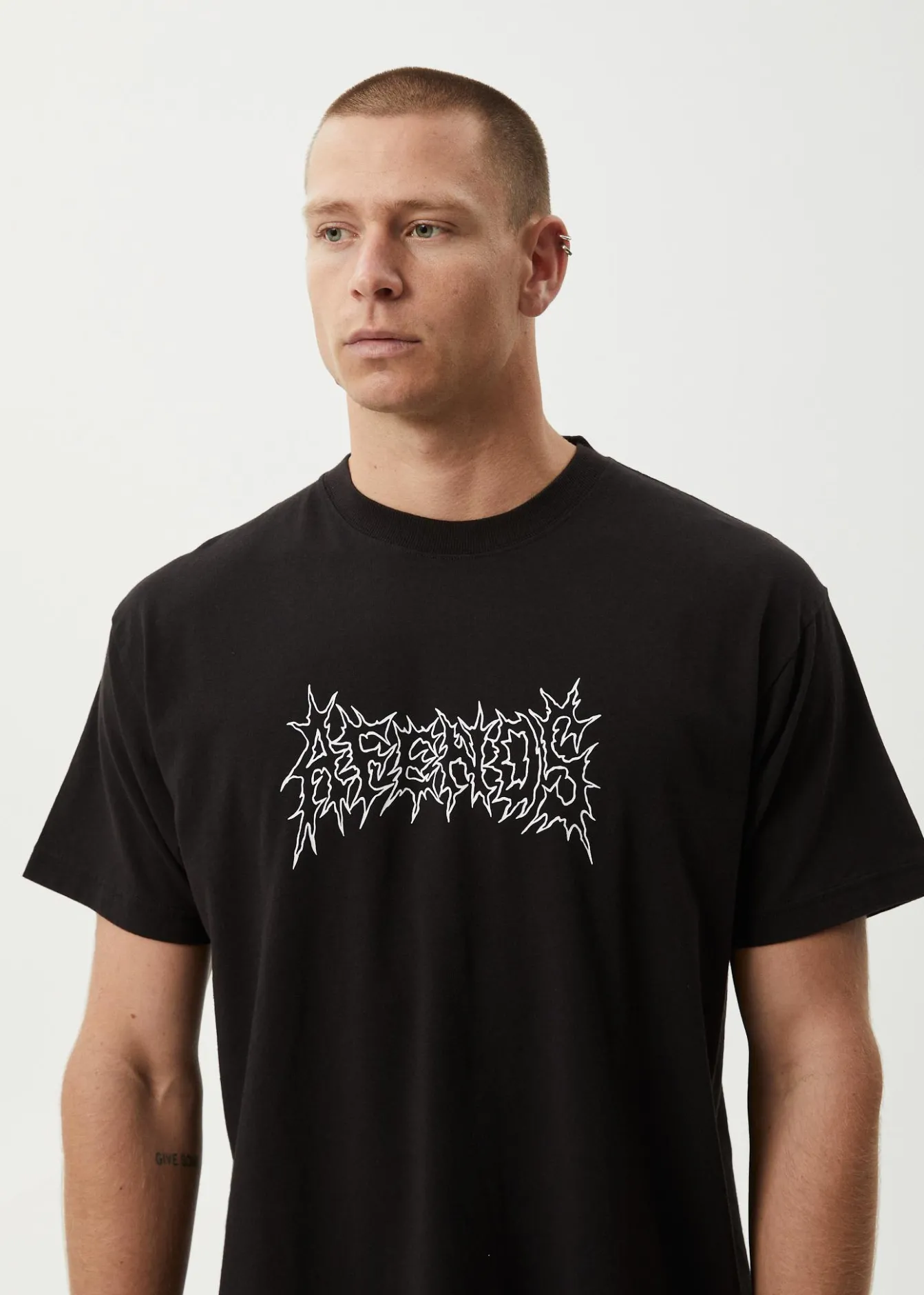 T-Shirts<Afends Mental - Boxy Tee Black