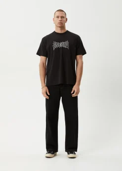 T-Shirts<Afends Mental - Boxy Tee Black