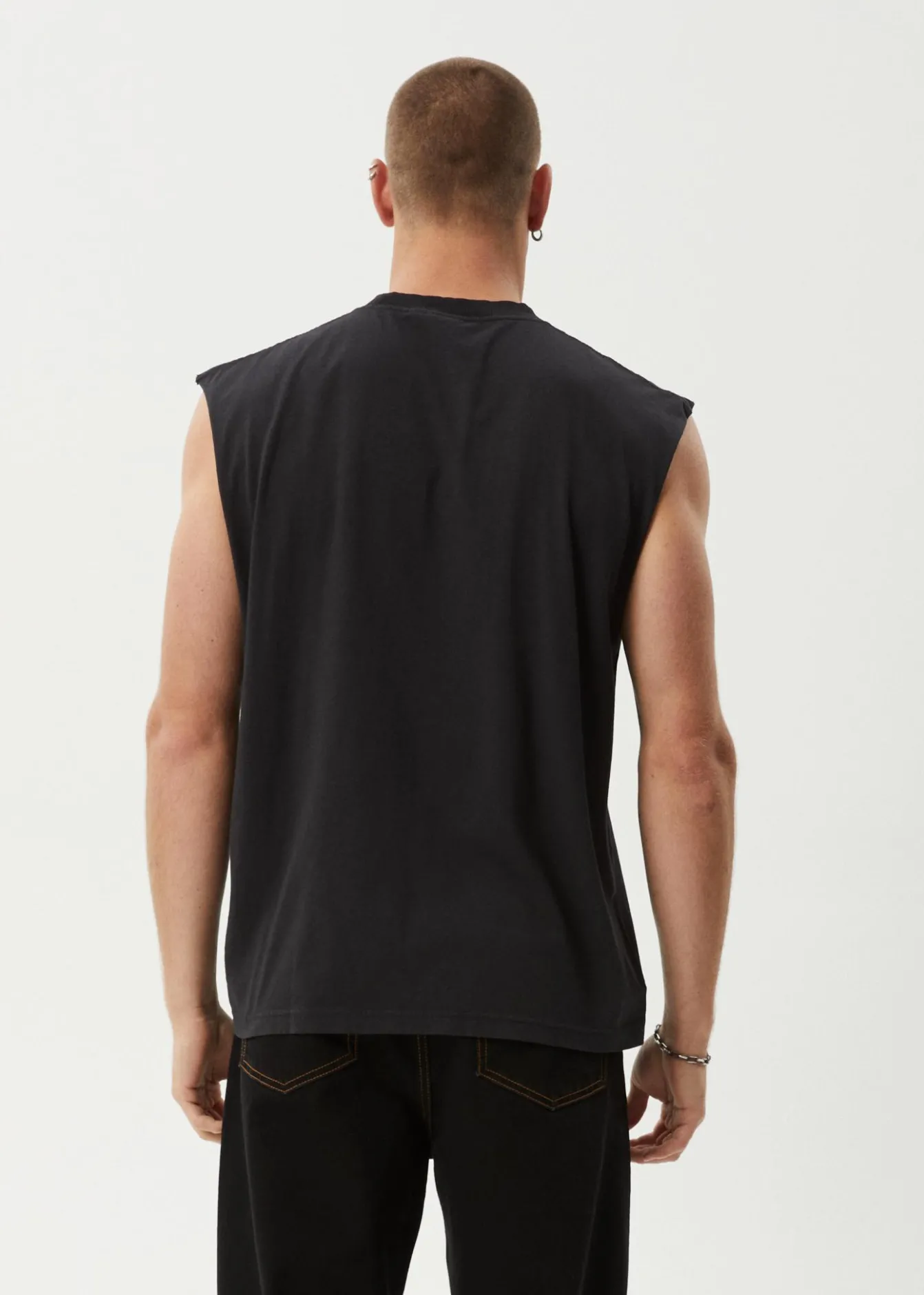 Sleeveless<Afends Mental - Sleeveless Tee Stone Black