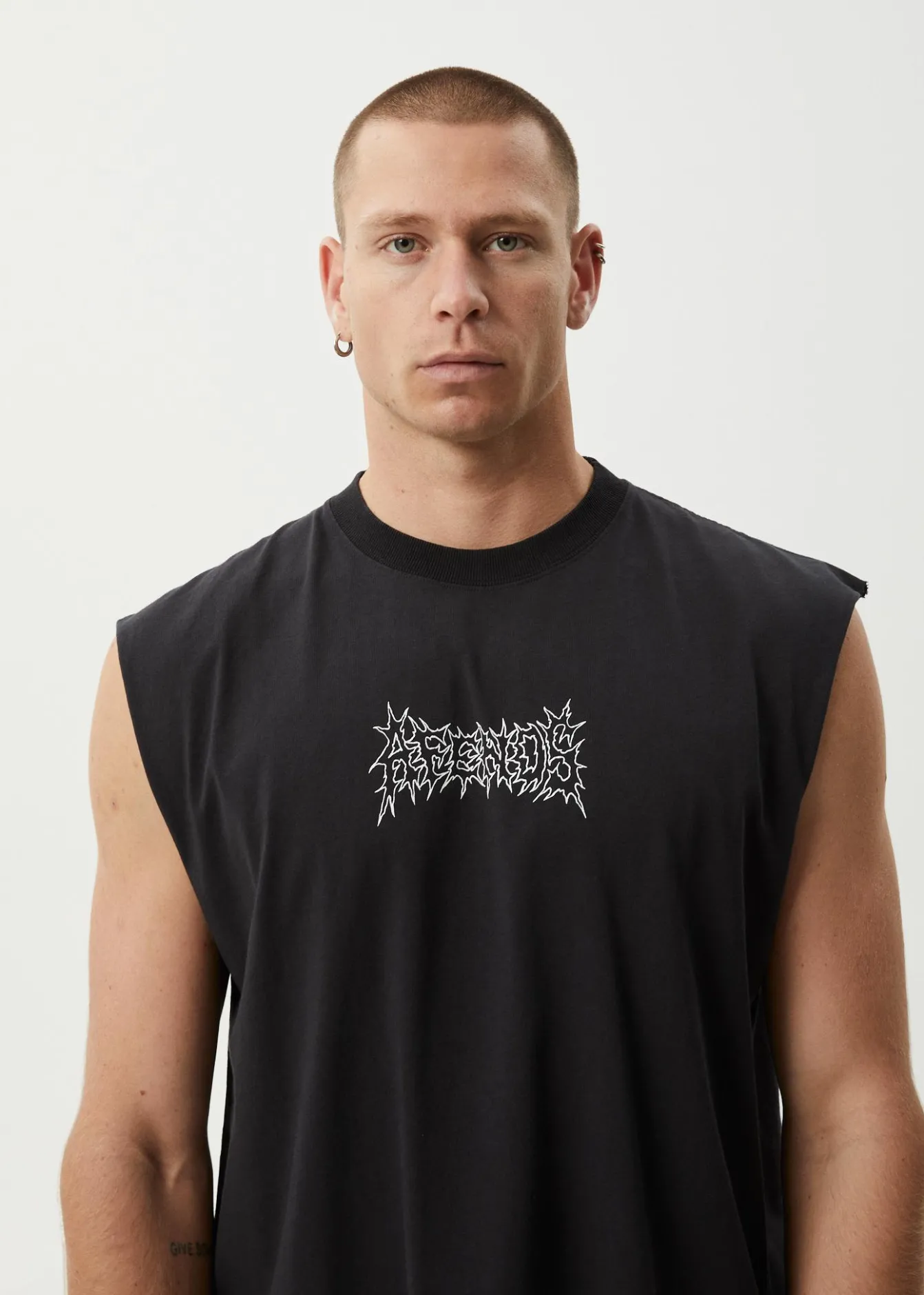 Sleeveless<Afends Mental - Sleeveless Tee Stone Black