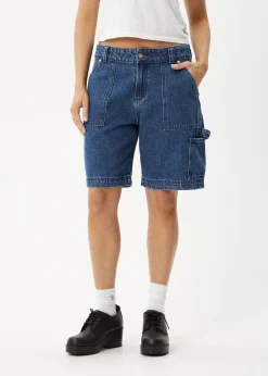 Shorts<Afends Mika  - Denim Workwear Short Authentic Blue