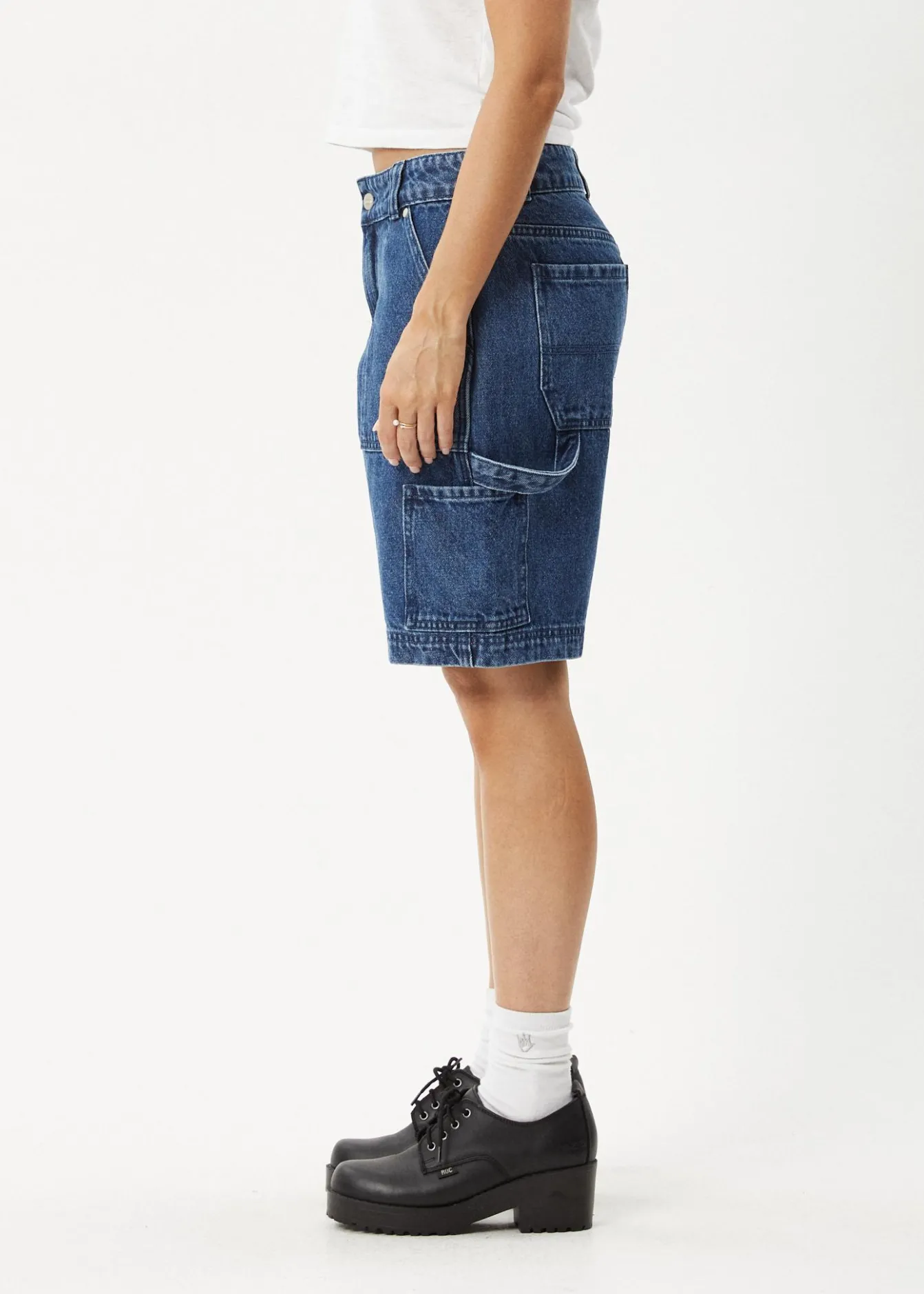 Shorts<Afends Mika - Denim Workwear Short Authentic Blue