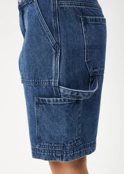 Shorts<Afends Mika - Denim Workwear Short Authentic Blue