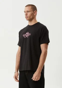 T-Shirts<Afends Mind Blow - Boxy Tee Black