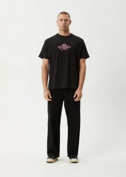 T-Shirts<Afends Mind Blow - Boxy Tee Black