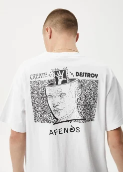 T-Shirts<Afends Mind Over  - Heavyweight Boxy Tee White