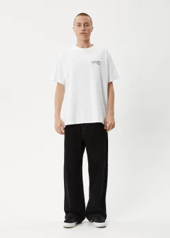 T-Shirts<Afends Mind Over  - Heavyweight Boxy Tee White