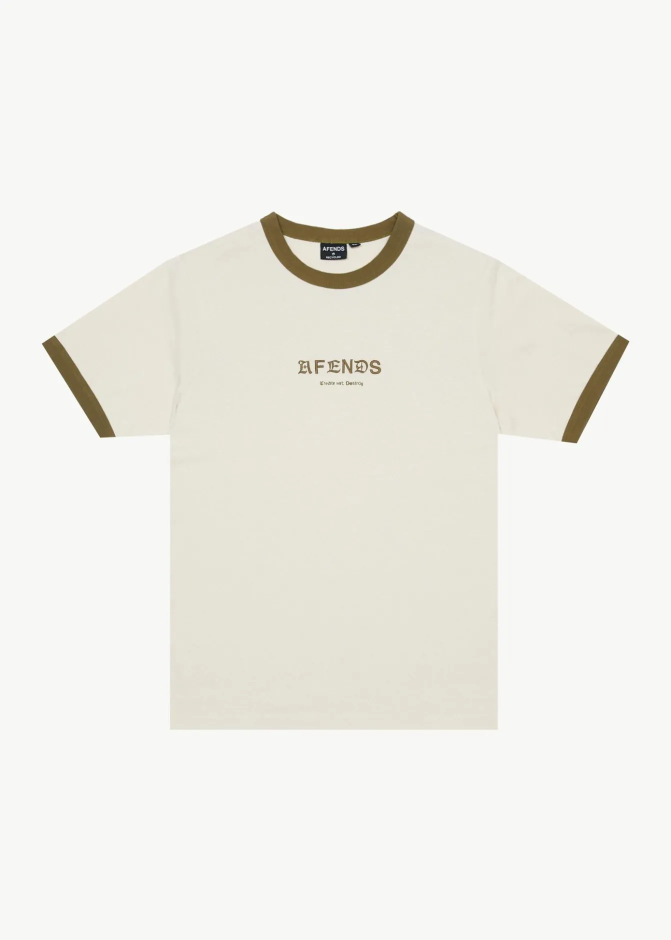 T-Shirts<Afends Mix Up - Ringer Tee Moonbeam