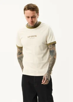 T-Shirts<Afends Mix Up  - Ringer Tee Moonbeam