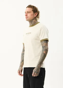 T-Shirts<Afends Mix Up - Ringer Tee Moonbeam