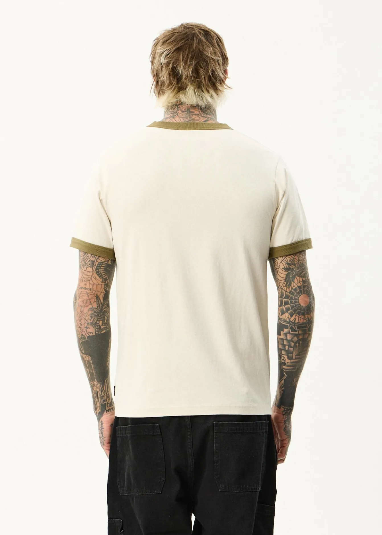 T-Shirts<Afends Mix Up - Ringer Tee Moonbeam
