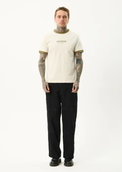 T-Shirts<Afends Mix Up - Ringer Tee Moonbeam