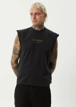 Sleeveless<Afends Mix Up  - Sleeveless Tee Stone Black