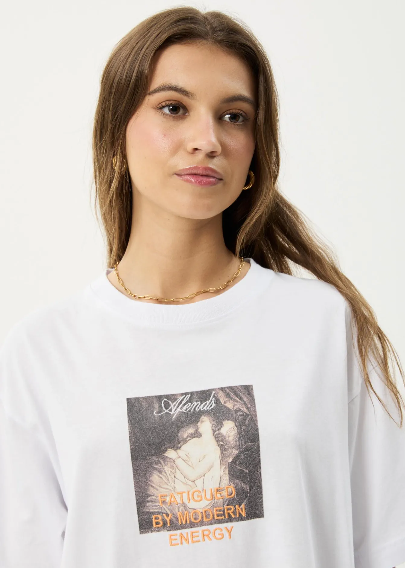 Tees & Shirts<Afends Modern Energy - Oversized Tee White