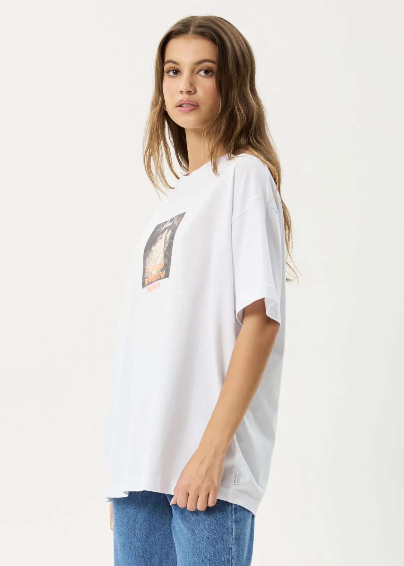 Tees & Shirts<Afends Modern Energy - Oversized Tee White