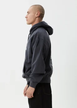 Sweaters & Hoodies<Afends Moments  - Boxy Hoodie Charcoal