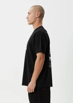T-Shirts<Afends Moments  - Boxy Tee Black