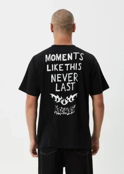 T-Shirts<Afends Moments  - Boxy Tee Black
