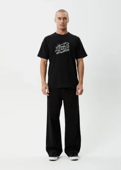 T-Shirts<Afends Moments  - Boxy Tee Black
