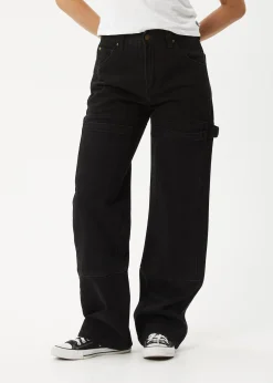 Jeans|Essentials<Afends Moss  - Denim Workwear Jean Washed Black