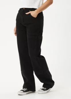 Jeans|Essentials<Afends Moss - Denim Workwear Jean Washed Black
