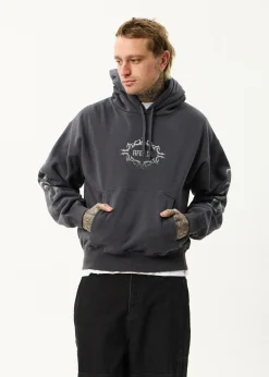 Sweaters & Hoodies<Afends My Tribe  - Boxy Hoodie Charcoal