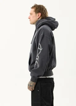 Sweaters & Hoodies<Afends My Tribe  - Boxy Hoodie Charcoal