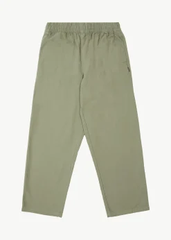Pants<Afends Ninety Eights  - Baggy Elastic Waist Pant Olive