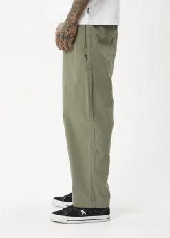 Pants<Afends Ninety Eights - Baggy Elastic Waist Pant Olive
