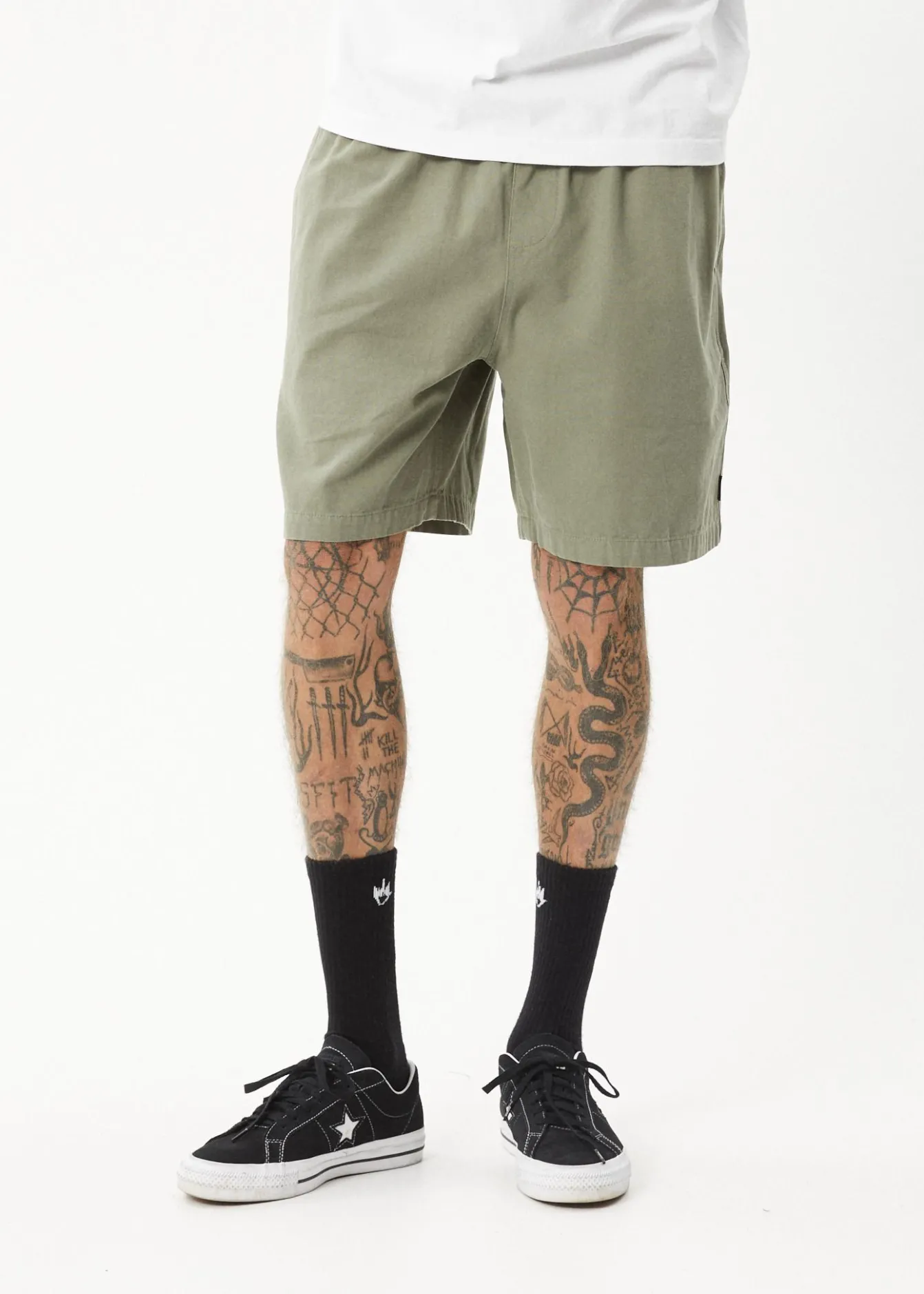 Shorts<Afends Ninety Eights - Oversized Short 20" Olive