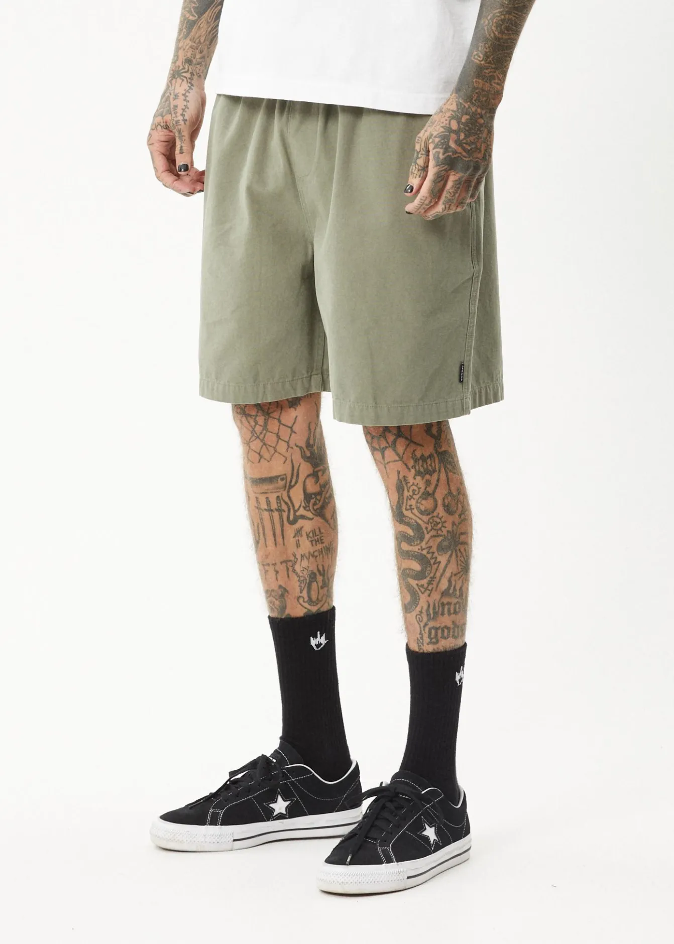 Shorts<Afends Ninety Eights - Oversized Short 20" Olive