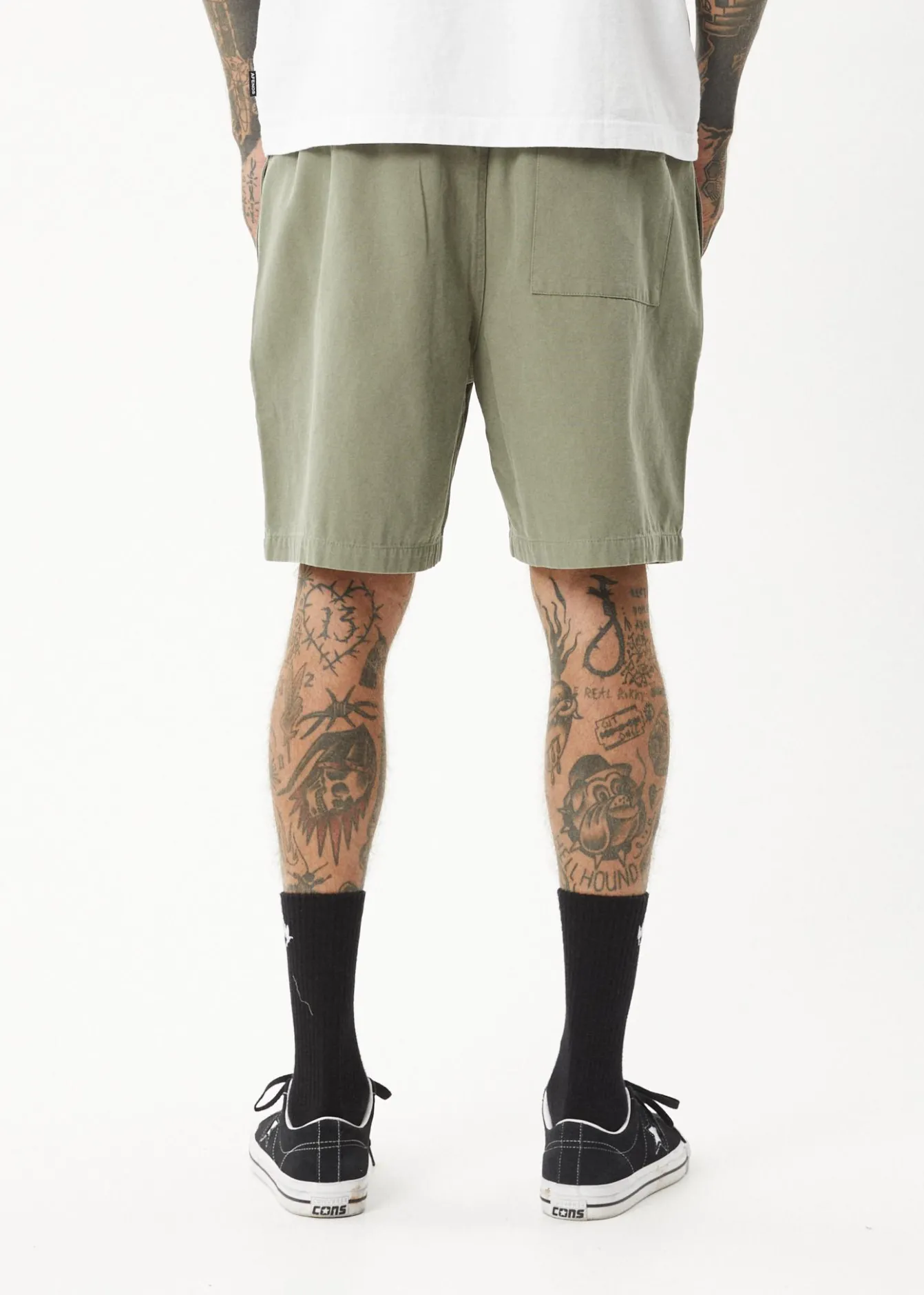 Shorts<Afends Ninety Eights - Oversized Short 20" Olive
