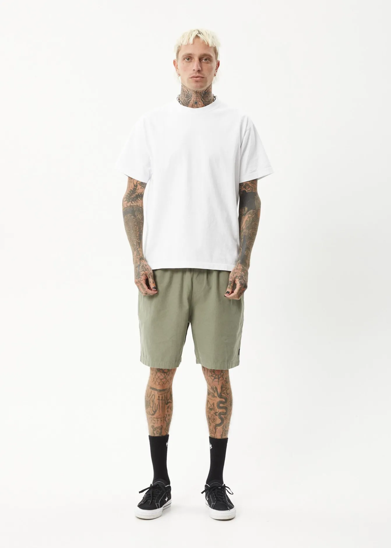 Shorts<Afends Ninety Eights - Oversized Short 20" Olive