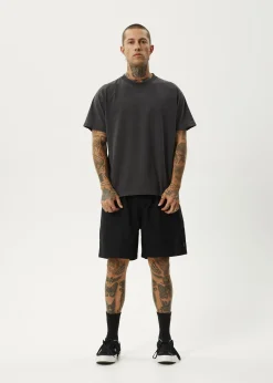 Shorts<Afends Ninety Eights - Oversized Short 20" Black