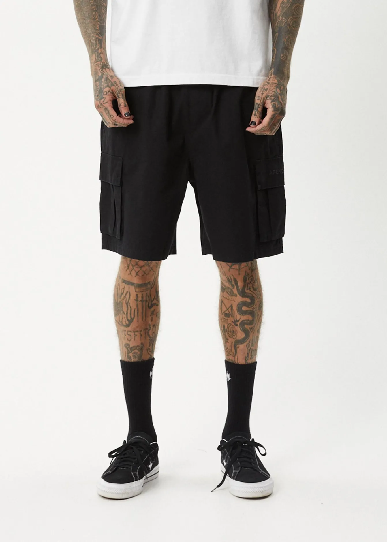 Shorts<Afends Ninety Eights Cargo - Oversized Cargo Short 20" Black