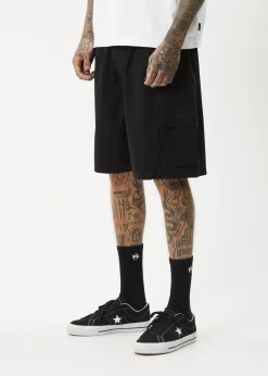 Shorts<Afends Ninety Eights Cargo - Oversized Cargo Short 20" Black