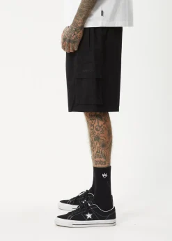 Shorts<Afends Ninety Eights Cargo - Oversized Cargo Short 20" Black