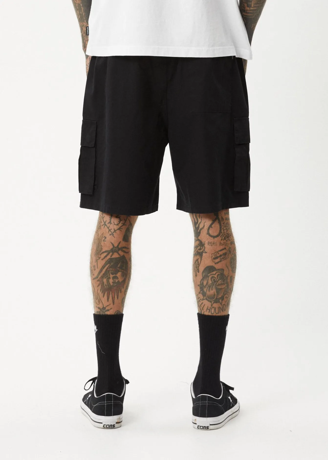 Shorts<Afends Ninety Eights Cargo - Oversized Cargo Short 20" Black