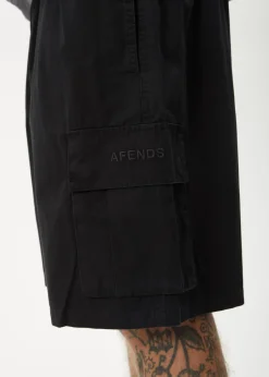 Shorts<Afends Ninety Eights Cargo - Oversized Cargo Short 20" Black