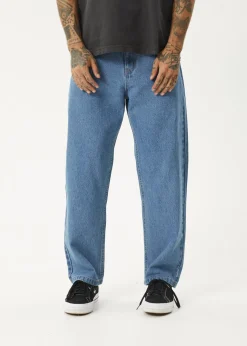 Jeans<Afends Ninety Two'S  - Denim Relaxed Jean Worn Blue