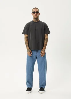 Jeans<Afends Ninety Two'S  - Denim Relaxed Jean Worn Blue