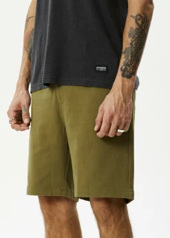 Shorts<Afends Ninety Twos  - Fixed Waist Short 19" Military